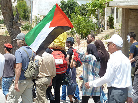 Peaceful protest at Nabi Saleh